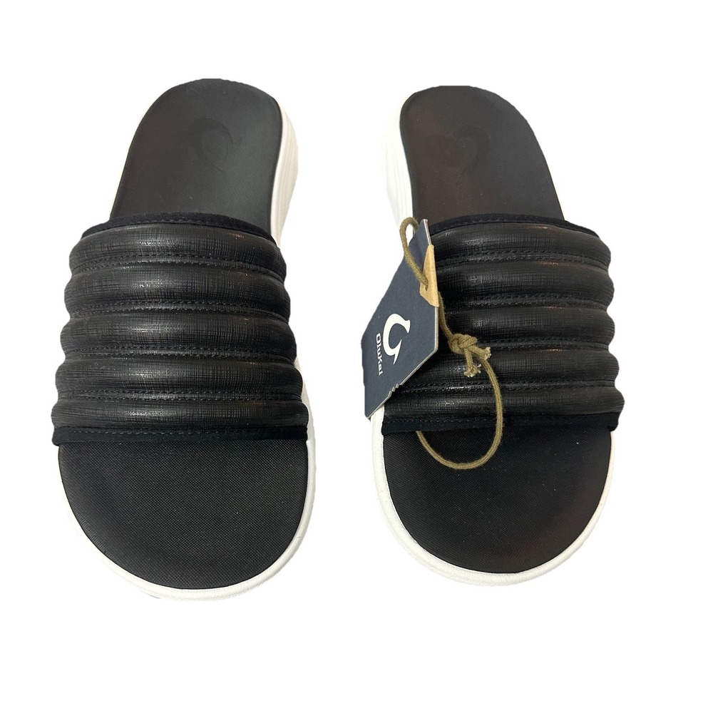 OLUKAI Komo Men's Slide Sandals, Water-Friendly Shoe with Cushioned Size 11 New